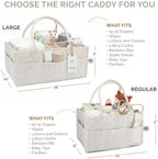 Parker Baby Co. Felt Diaper Caddy Organizer - Image 4