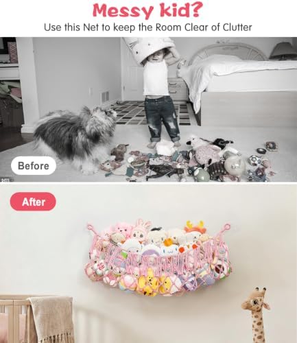 Stuffed Animal Net Hammock, Save Space Eliminate Clutter - Image 2