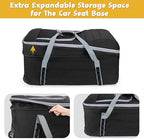Car Seat Travel Bag with Wheels Compatible with UPPAbaby Aria and Mesa - Image 3
