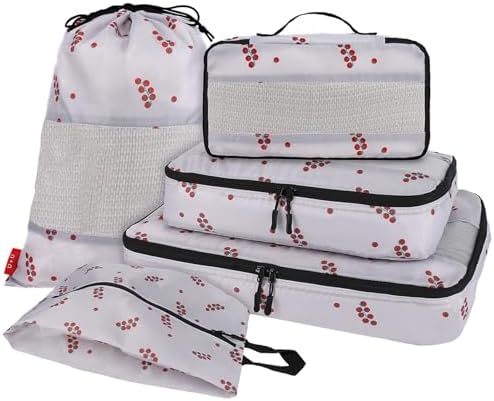 U+U 5 Set Packing Cubes, Travel Organizers by UU