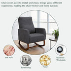 Nursery Rocking Chair Cover, Modern Glider Chair Cover - Image 5