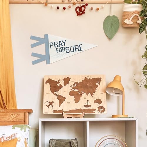 Surf Felt Pennant Banner Flags Ocean Nursery Playroom Wall Decor - Image 4