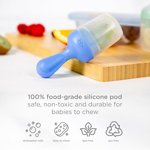 Ubbi Baby Food Feeder and Teether, Silicone Fresh Food Feeder - Image 3