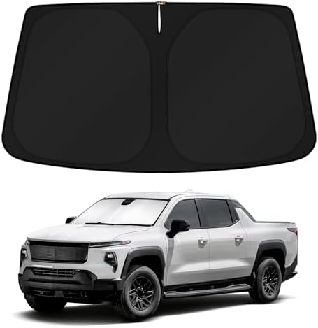 KUST Windshield Sun Shade for 2024 2025 2026 Chevrolet Chevy Silverado EV/GMC by KUST