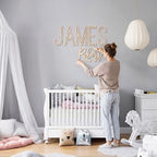 First and Middle Name Signs for Nursery Wooden Name Signs for Kids Room - Image 7