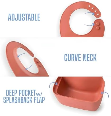 Vomit Bib for Toddlers, Extra-Deep Pocket, Patent Pending - Image 3