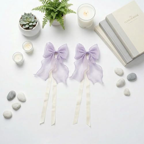 2 Pack French Lace Bow Curtain Tiebacks - Image 3