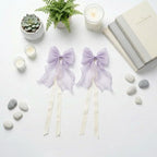 2 Pack French Lace Bow Curtain Tiebacks - Image 3
