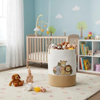 LemonRoad Jungle Animals Nursery Hamper Cotton Rope Basket - Image 5