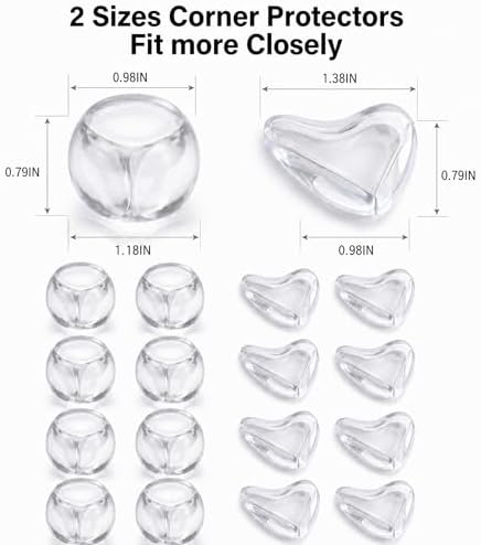 16Pcs Clear Baby Corner Protectors, Baby Proof Furniture Edge Safety Guards - Image 2