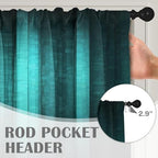 Emvency Valances for Windows, 2 Pack, 52x18 Inch, Abstract Glass - Image 5