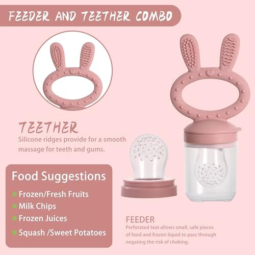 Baby Breastmilk Popsicle Molds & Baby Fruit Feeder, Infant Food Freezer Tray - Image 3
