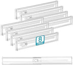 Vtopmart 2.36" Short Upgrade Drawer Dividers 12.8"-22.3" Expandable 8 Pack by Vtopmart