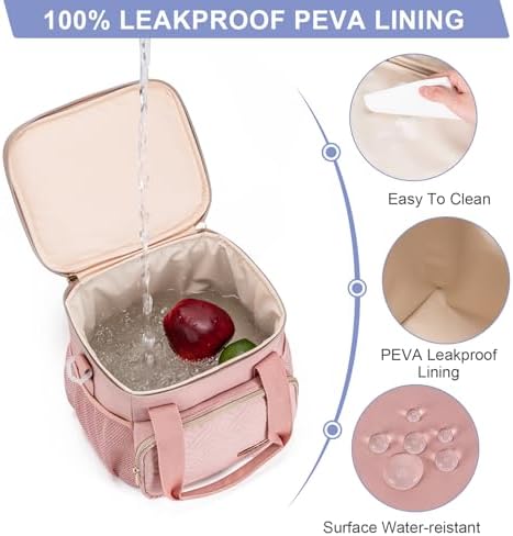Breastmilk Cooler Bag with Ice Pack Fits 6 Baby Bottles up to 9 Ounce, Breast - Image 2