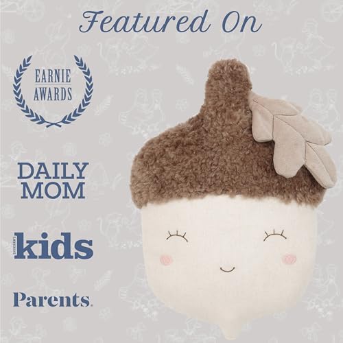 MON AMI Nutty Acorn 14-Inch Plush Pillow Toy, Soft Woodland Décor Gift - Image 5