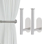 Groleca Adhesive Curtain Holdbacks No Drill Curtain Tiebacks, 2 Pack by GROLECA