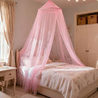 Pink Princess Bed Canopy for Girls, Kids Canopy Bed for Twin, and Queen Sizes; - Image 6