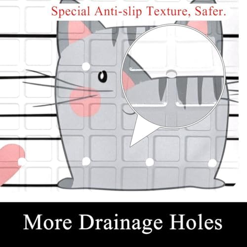 Non Slip Bathtub and Shower Mat 26.8x15.1 inch, Bath Mat - Image 2