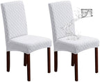 Genina Waterproof Dining Chair Covers Set of 2 Parsons Chair Slipcovers by Genina