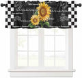 Vandarllin Buffalo Plaid Kitchen Curtains Valances by VandarllinHomeKitchenDecor