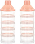 Accmor Formula Dispenser On The Go, 5 Compartments Stackable Formula Container by Accmor