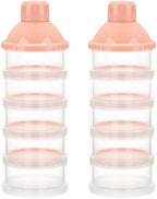 Accmor Formula Dispenser On The Go, 5 Compartments Stackable Formula Container by Accmor