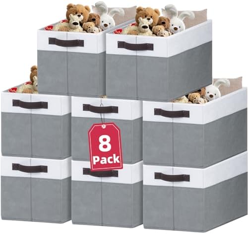 Criusia 8 Pack Closet Organizers and Storage Bins by Criusia