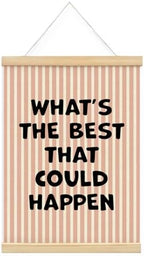 Inspirational What's the Best That Could Happen Framed Poster Wall Decor by Unknown