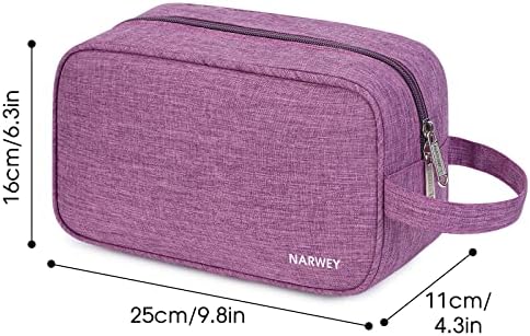 Narwey Travel Toiletry Bag for Women, Dopp Kit Men, Medicine Bag - Image 4
