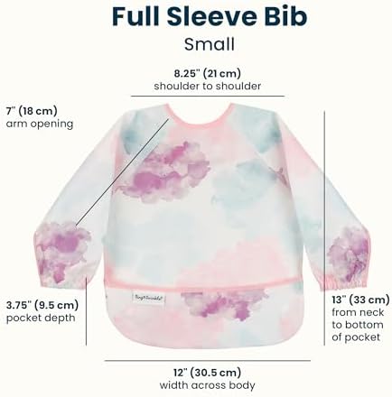 Tiny Twinkle Long Sleeve Bib for Babies & Toddlers | Waterproof Smock Bib for - Image 6