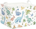 Clastyle Boho Dinosaur Laundry Basket Palm Tree Kids Clothes Book Storage by Clastyle