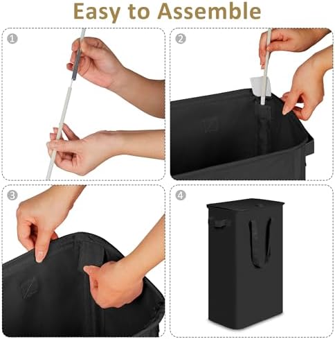 efluky Slim Laundry Basket - Image 4