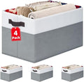 4 Pack Large Closet Storage Baskets Bins by Criusia