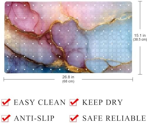 Shower Mat Non Slip, 26.8 x 15.1 Inch Bathtub Mat - Image 4