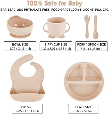 Silicone Baby Feeding Set, Suction Plate Bowl - Image 2