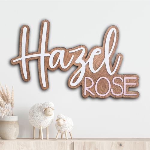 Personalized nursery name sign, baby name sign, name sign by IZI+POD