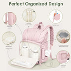 TOPEAST Diaper Bag Backpack, Large Travel Baby Bag - Image 3