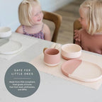 Yeah Baby Goods Silicone Toddler Placemat, Blush Speckle - Image 2