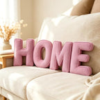 Pink Letter Plush Pillow, Letter Hugging Throw Pillows, Decorative Corduroy - Image 6