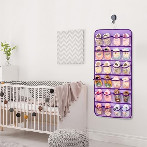 Dual-sided Baby Shoe Organizer Closet Hanging Toddler Shoes Storage - Image 3