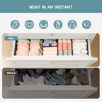 Criusia Drawer Organizer Clothes, 21 Pack Dresser Organizer - Image 3