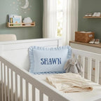 Custom Initials Muslin Pillow Cover, Monogram Pillow Covers, Embroidered Pillow - Image 5