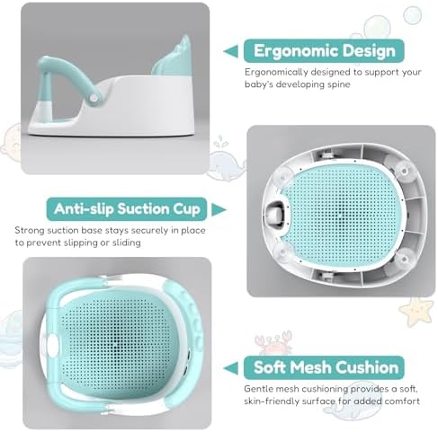 Baby Bath Seat for Babies 6 Months & Up Sitting Up - Image 6