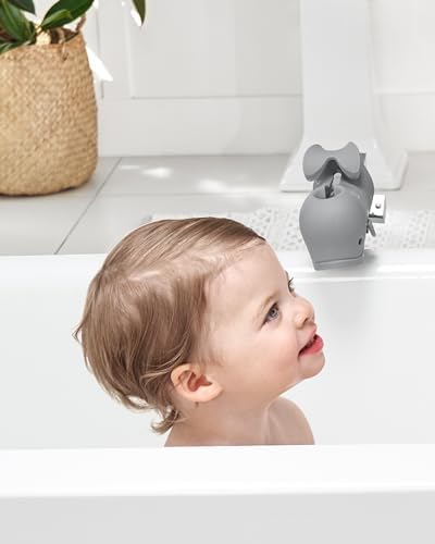 Skip Hop Baby Bath Spout Cover Universal Fit MOBY Grey - Image 2