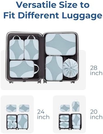 Bagsmart Compression Packing Cubes, Travel Bag Cruise Ship Essentials - Image 6