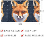 Bathtub Mat Non Slip 26.8x15.1 Inch, Fox Heads Shower Mat - Image 4