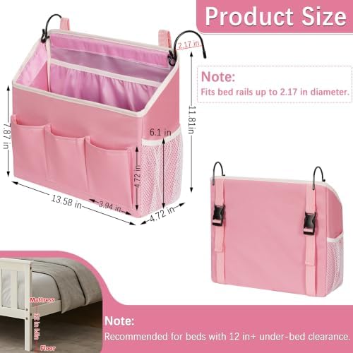 Loghot Bedside Caddy Organizer Bed Storage Bag - Image 3