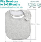 Baby Bibs Soft and Absorbent Cotton Bandana Bibs Set - Image 6