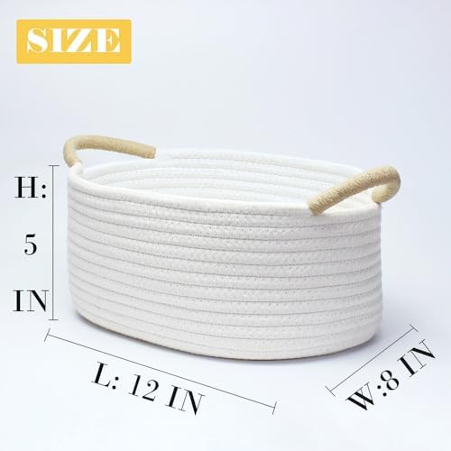 White Cotton Rope Gift Basket - Image 4