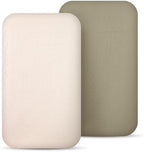 lulumoon Muslin Fitted Bassinet Sheet: Compatible by Lulumoon